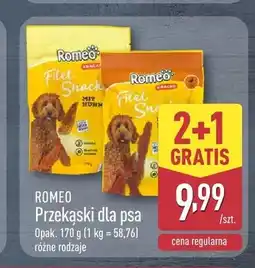 ALDI Przekąski dla psa Romeo Filet Snack z kurczakiem oferta