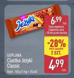 ALDI Ciastka Jeżyki Classic Goplana oferta