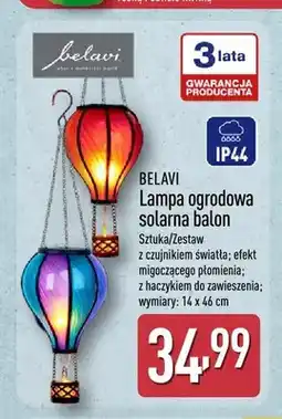 ALDI Lampa ogrodowa solarna balon Belavi oferta