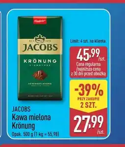 ALDI Kawa mielona Jacobs Krönung oferta