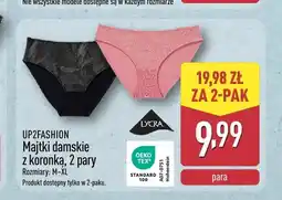 ALDI UP2FASHION Majtki damskie z koronką 2-pak oferta