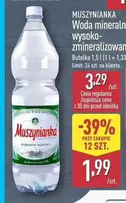 ALDI Woda mineralna wysoko-zmineralizowana Muszynianka oferta