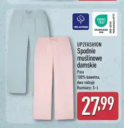 ALDI Spodnie muślinowe damskie UP2FASHION oferta
