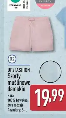 ALDI Szorty muślinowe damskie UP2FASHION oferta