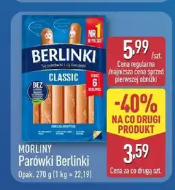 ALDI Parówki Berlinki Classic Morliny oferta