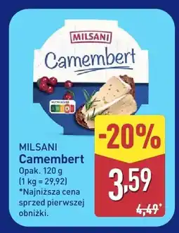 ALDI Ser Camembert Milsani oferta