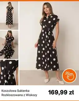 Born2be Sukienka koszulowa rozkloszowana z wiskozy Born2be oferta