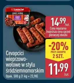 ALDI Cevapcici wieprzowo-wołowe w stylu śródziemnomorskim Sokołów oferta