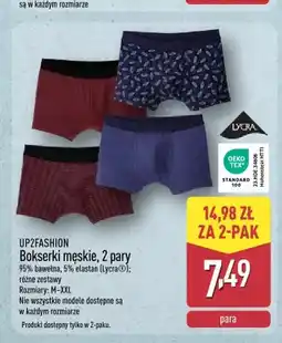 ALDI Bokserki męskie UP2FASHION 2-pak oferta