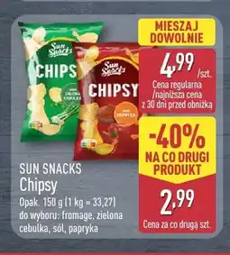 ALDI Chipsy fromage Sun Snacks oferta