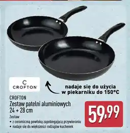 ALDI Zestaw patelni aluminiowych Crofton 2-pak 24 + 28 cm oferta