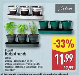 ALDI Doniczki na zioła Belavi oferta