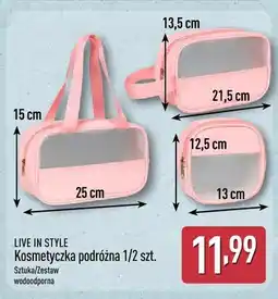 ALDI Kosmetyczka podróżna Live In Style oferta