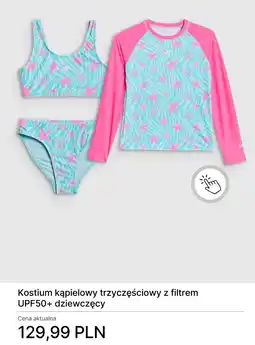 4F 4F Kostium kąpielowy trzyczęściowy dziewczęcy oferta