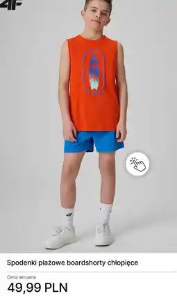 4F 4F Spodenki plażowe boardshorty chłopięce oferta