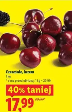 Lidl Czereśnie, luzem oferta