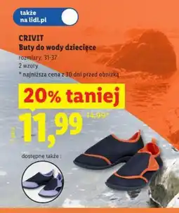 Lidl Crivit Buty do wody dziecięce oferta