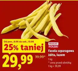 Lidl Fasola szparagowa żółta, luzem oferta