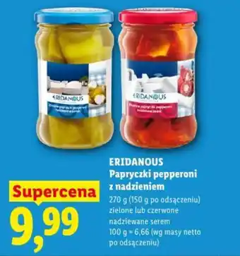 Lidl Eridanous Papryczki pepperoni z nadzieniem oferta