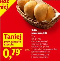 Lidl Bułka poznańska, XXL oferta