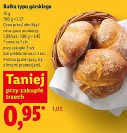 Lidl Bułka typu górskiego oferta