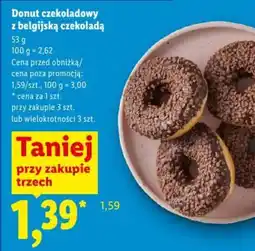 Lidl Donut czekoladowy z belgijską czekoladą oferta