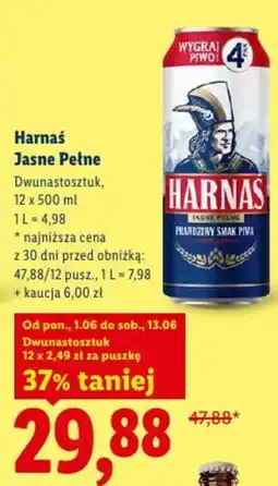 Lidl Harnaś Jasne Pełne oferta