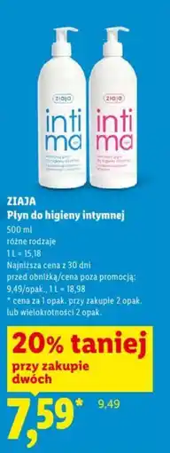 Lidl Ziaja Płyn do higieny intymnej oferta