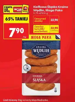 Biedronka Kiełbasa Śląska Kraina Wędlin Mega Paka oferta