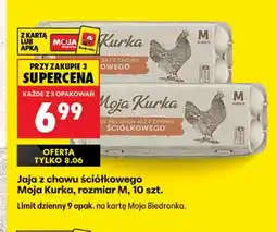 Biedronka Jaja z chowu ściółkowego Moja Kurka rozmiar M oferta