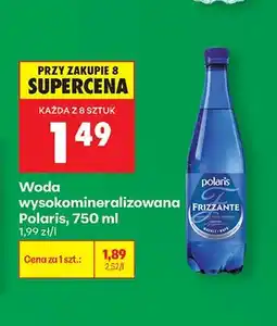 Biedronka Woda wysokomineralizowana Polaris oferta