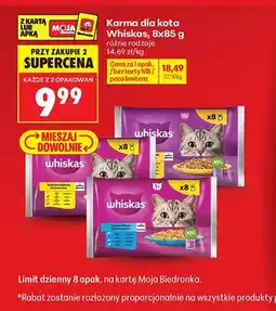 Biedronka Karma dla kota Whiskas Selezione Pesce 8-pak oferta
