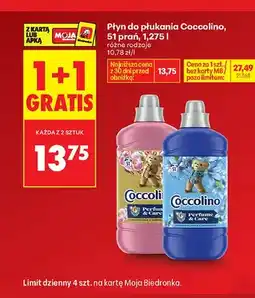Biedronka Płyn do płukania Coccolino Perfume & Care Honeysuckle & Sandalwood oferta