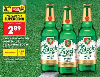 Biedronka Piwo Žatecký Světlý Ležák oferta