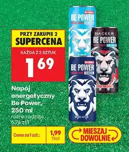 Biedronka Napój energetyczny Be Power Zero Sugar oferta