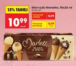 Biedronka Mini rożki Marletto Black & White 10-pak oferta