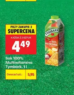 Biedronka Sok 100% Multiwitamina Tymbark oferta