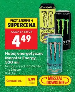 Biedronka Napój energetyczny Monster Energy Mango Loco oferta
