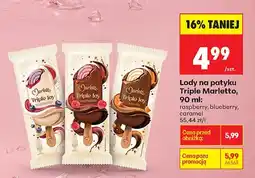 Biedronka Lody na patyku Marletto Triple Joy caramel oferta