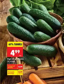 Biedronka Ogórek gruntowy na wagę oferta
