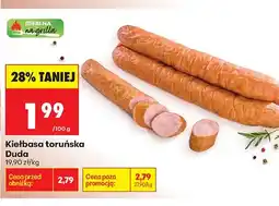 Biedronka Kiełbasa toruńska Duda oferta