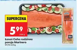 Biedronka Łosoś Coho rodzinna porcja Marinero oferta