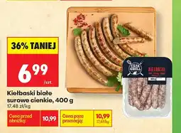 Biedronka Kiełbaski białe surowe cienkie Czas na Grill oferta