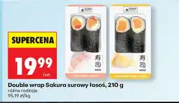 Biedronka Double wrap Sakura surowy łosoś oferta