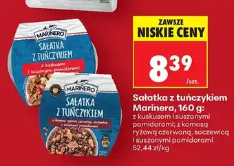 Biedronka Sałatka z tuńczykiem z kuskusem i suszonymi pomidorami Marinero oferta