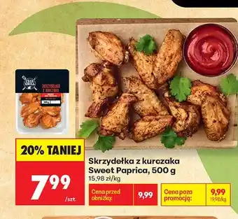 Biedronka Skrzydełka z kurczaka Sweet Paprica Czas na Grill oferta
