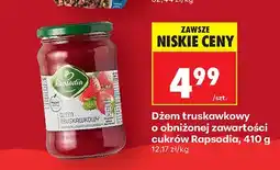 Biedronka Dżem truskawkowy o obniżonej zawartości cukrów Rapsodia oferta