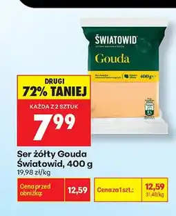 Biedronka Ser żółty Gouda Światowid oferta