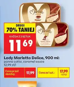Biedronka Lody Marletto Delice Panna Cotta oferta