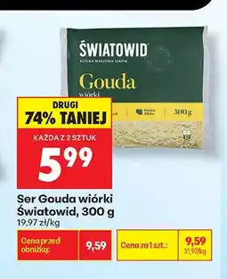 Biedronka Ser Gouda wiórki Światowid oferta